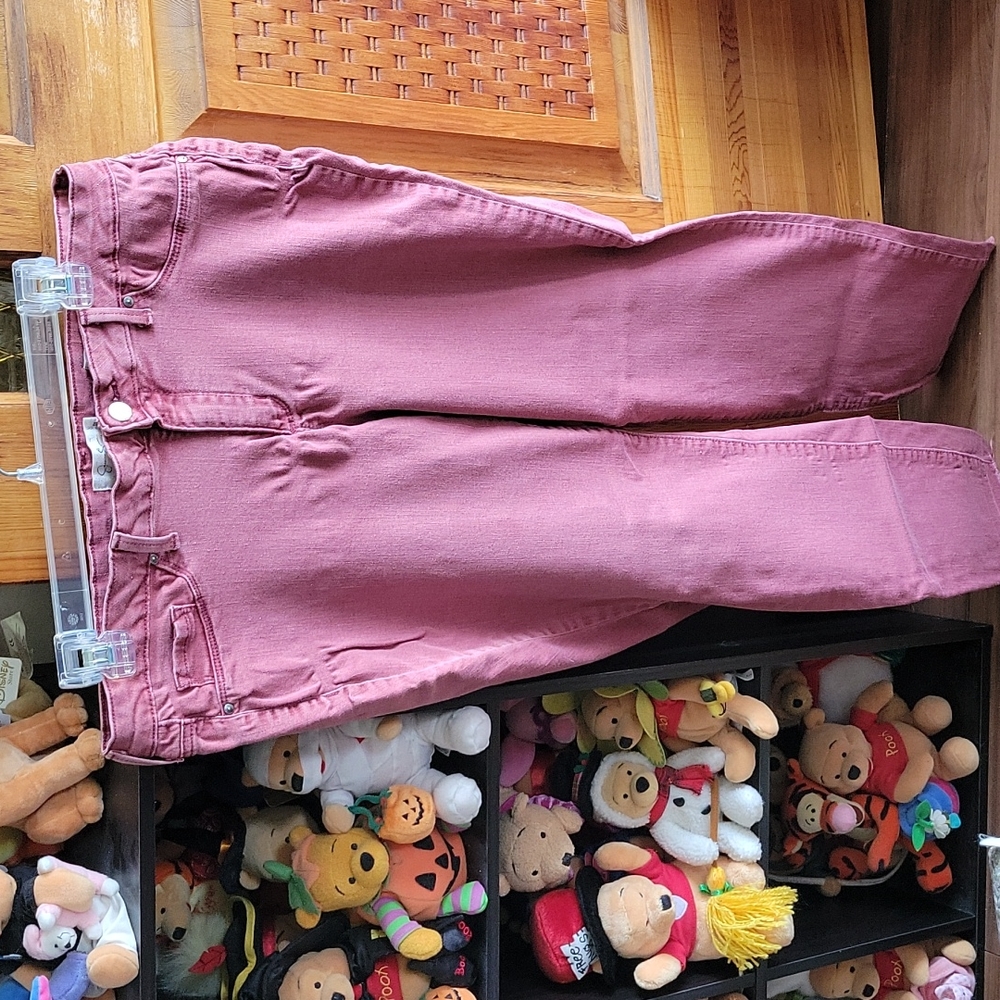 Rose Pink Denim Jeans